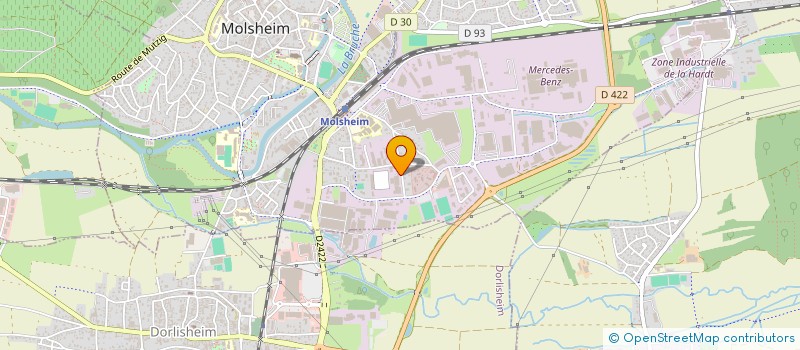 localisation de l'entreprise DES QUATRE PORTES  MOLSHEIM