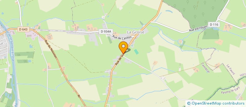 localisation de l'entreprise DES QUATRE TREFLES  LA GROISE