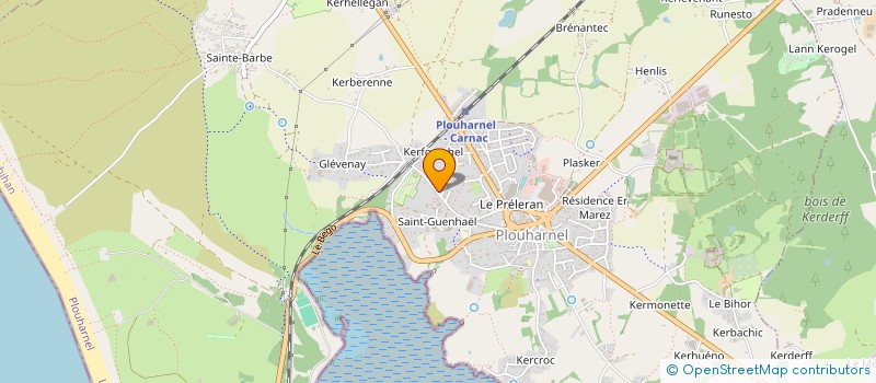 localisation de l'entreprise DES QUATRE VENTS  PLOUHARNEL