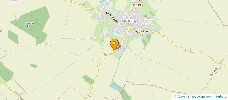 localisation de l'entreprise DES QUATRE VENTS  BUCQUOY