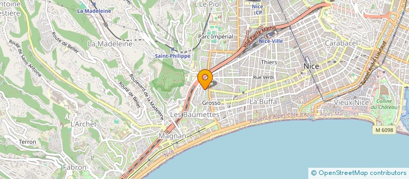 localisation de l'entreprise DES QUATRE VENTS  NICE