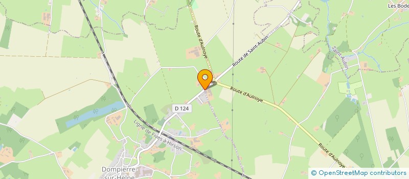 localisation de l'entreprise DES QUATRES PAVES à DOMPIERRE-SUR-HELPE