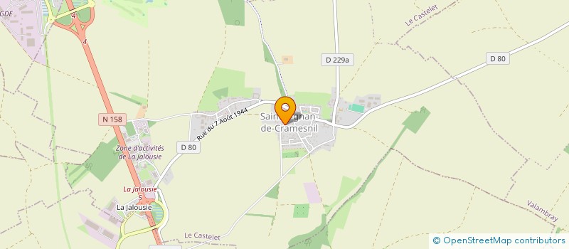 localisation de l'entreprise DES QUESNOTS  LE CASTELET