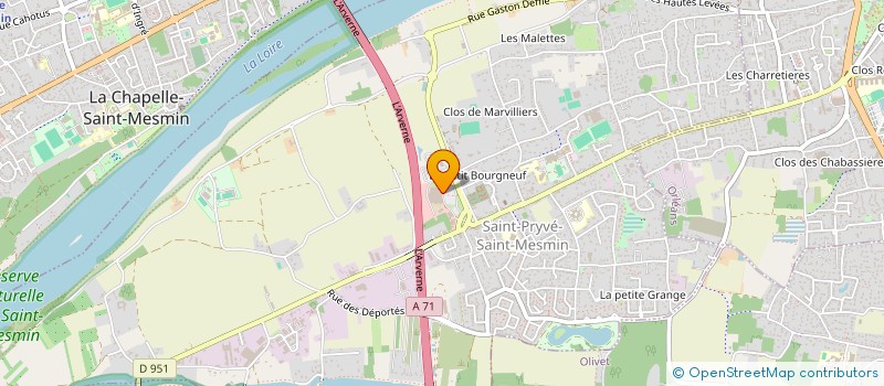 localisation de l'entreprise DES QUINZE PIERRES à SAINT-PRYVE-SAINT-MESMIN
