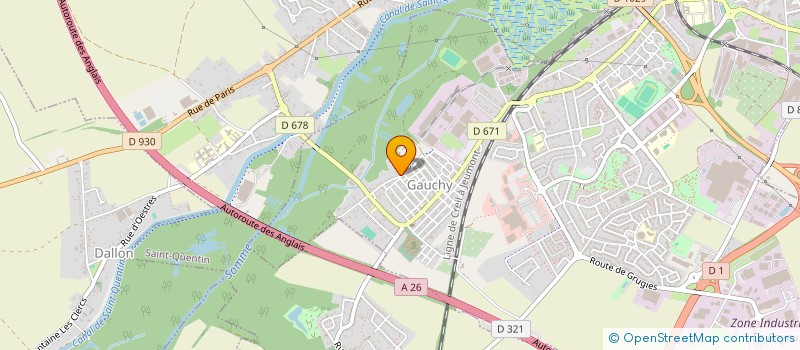 localisation de l'entreprise DES RACINES & DES AILES à GAUCHY