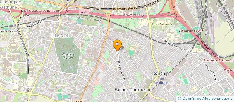 localisation de l'entreprise DES RACINES ET DES HOMMES DISTRIBUTION à FACHES-THUMESNIL