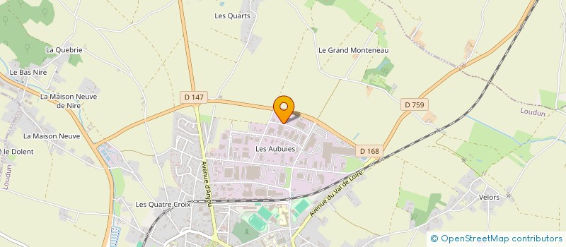 localisation de l'entreprise DES RACINES ET DES MAUX à LOUDUN