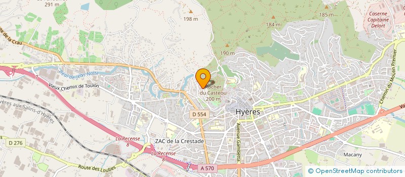 localisation de l'entreprise DES RACINES ET DES VINS à HYERES