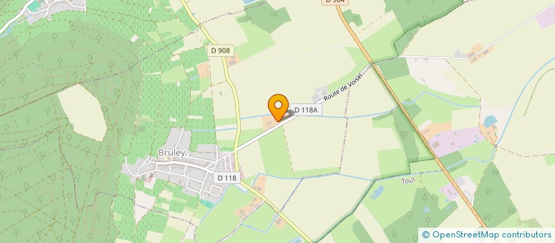 localisation de l'entreprise DES RAILLY  BRULEY