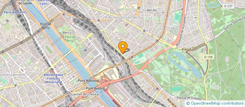 localisation de l'entreprise DES RAILS  PARIS