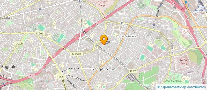 localisation de l'entreprise DES RAMENAS à MONTREUIL
