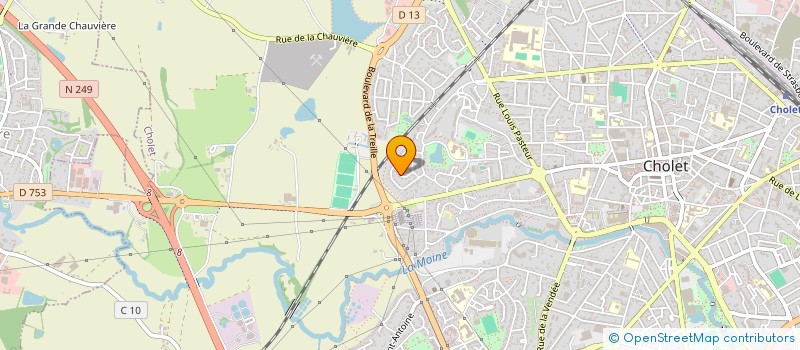 localisation de l'entreprise DES RAMES à CHOLET