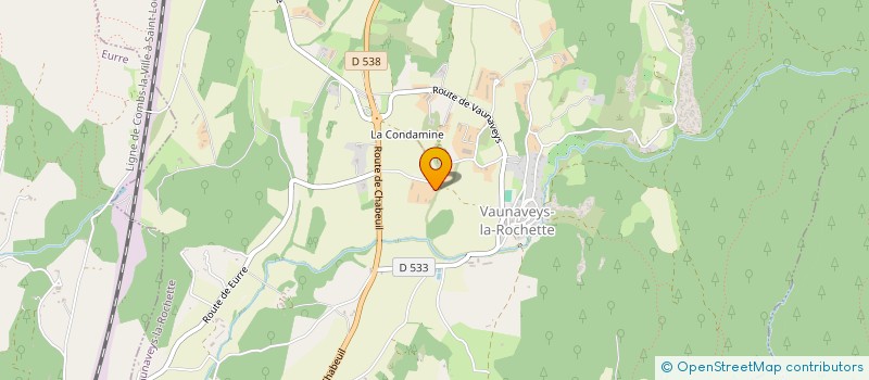 localisation de l'entreprise DES RAPANS à VAUNAVEYS-LA-ROCHETTE