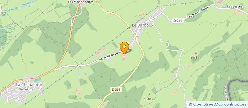 localisation de l'entreprise DES RAVIERES  LE BARBOUX