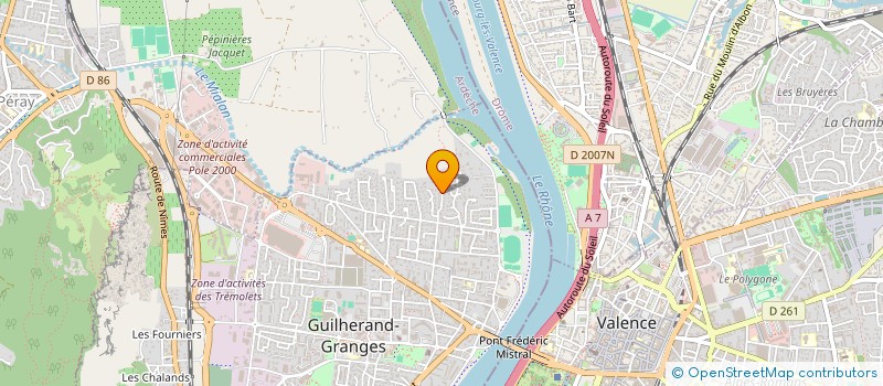 localisation de l'entreprise DES REEDUCATEURS DE L EDUCATION NAL  GUILHERAND GRANGES