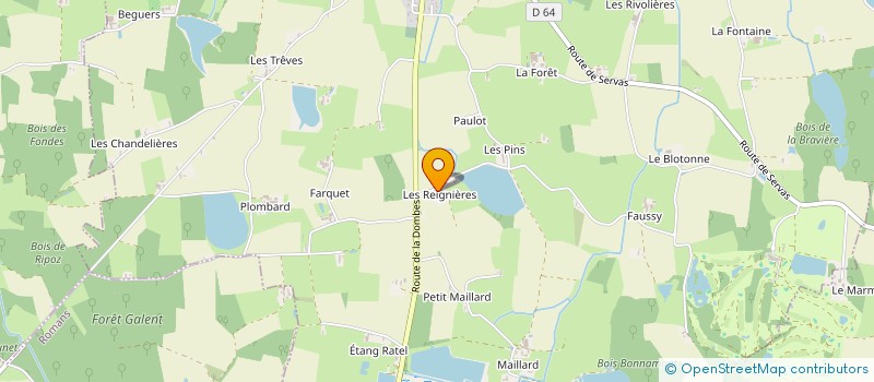 localisation de l'entreprise DES REIGNIERES  CONDEISSIAT