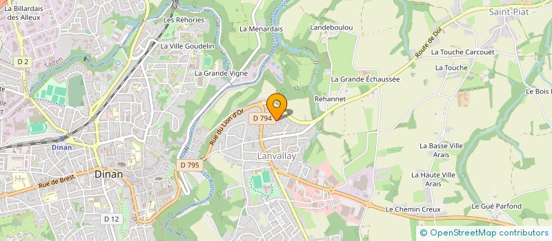 localisation de l'entreprise DES REMPARTS  LANVALLAY