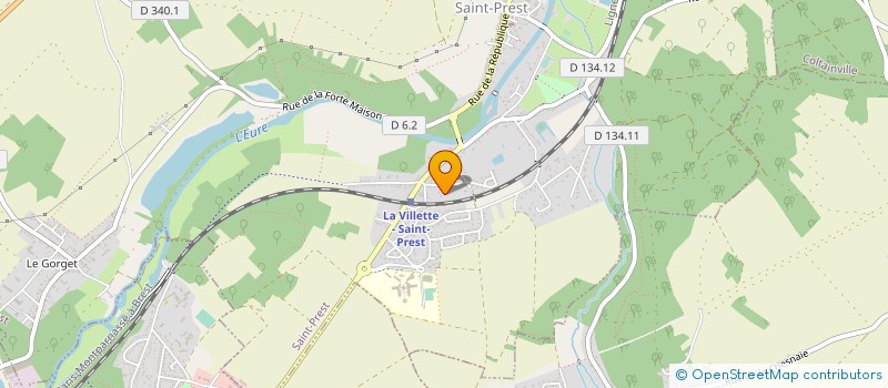 localisation de l'entreprise DES RENARDIERES à SAINT-PREST