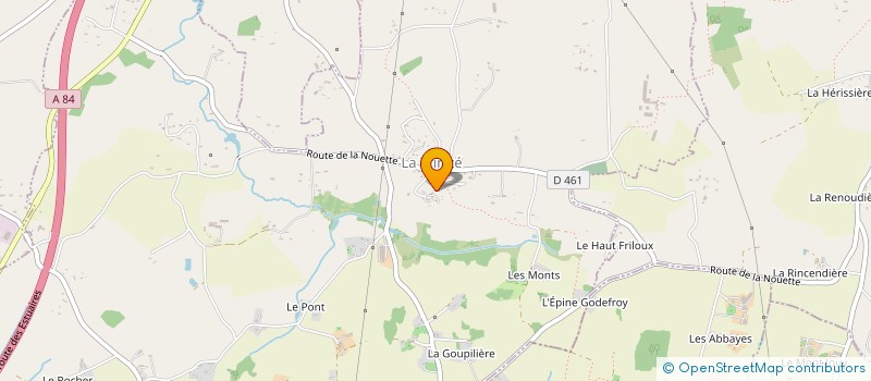 localisation de l'entreprise DES RENETTES  LA TRINITE