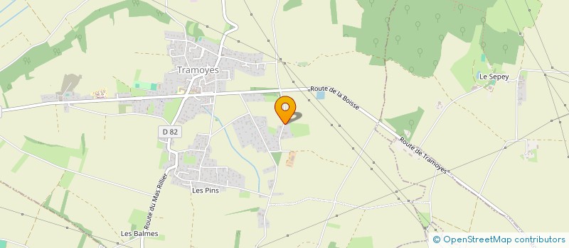 localisation de l'entreprise DES RETZ à TRAMOYES