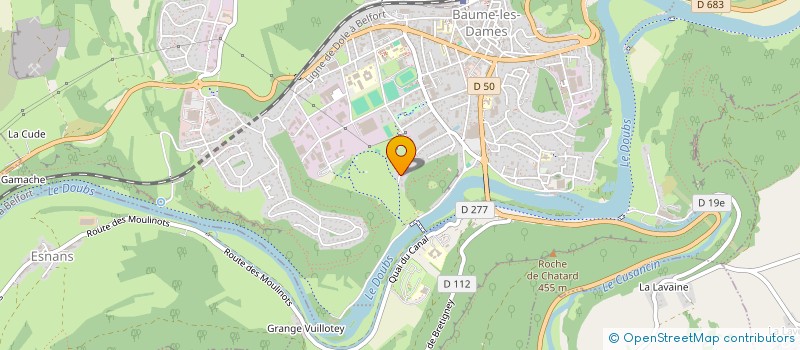 localisation de l'entreprise DES REUTHOS  BAUME-LES-DAMES