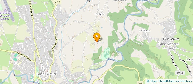 localisation de l'entreprise DES REVES PLEINS LES SOULIERS.  AVEIZIEUX