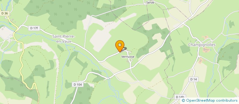 localisation de l'entreprise DES RIAUX  SAINT-PIERRE-EN-VAUX