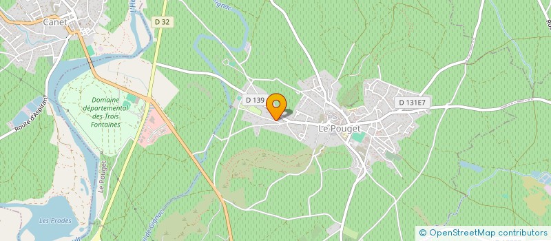 localisation de l'entreprise DES RIEUX AU DOLMEN à LE POUGET