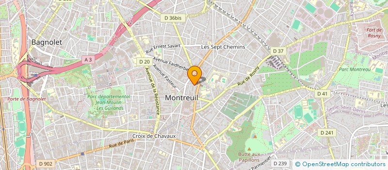 localisation de l'entreprise DES RIRES ET DES LIVRES à MONTREUIL