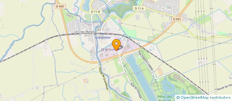 localisation de l'entreprise DES RIVES DE L'AA à GRAVELINES