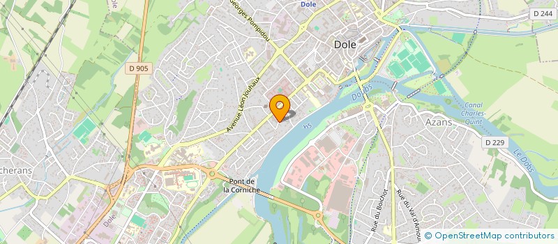 localisation de l'entreprise DES RIVIERES D'ARANS à DOLE