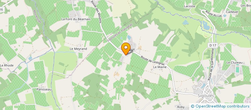localisation de l'entreprise DES ROCHERS à MESCOULES