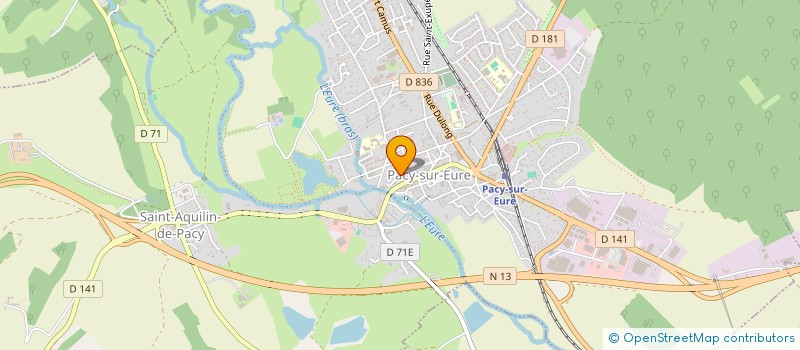 localisation de l'entreprise DES ROCHERS  PACY-SUR-EURE