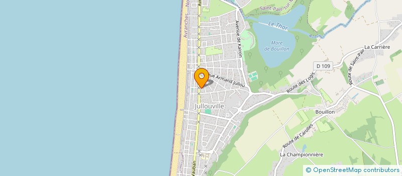 localisation de l'entreprise DES ROCHES BRUNES  JULLOUVILLE