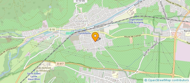 localisation de l'entreprise DES ROMAINS  TURCKHEIM