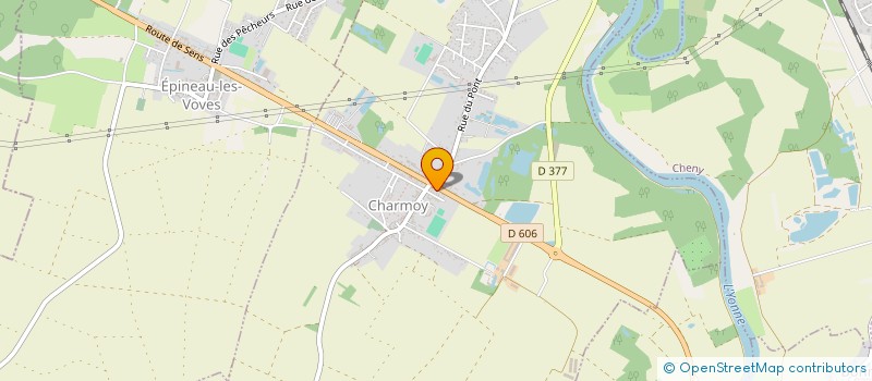 localisation de l'entreprise DES ROMAINS  CHARMOY