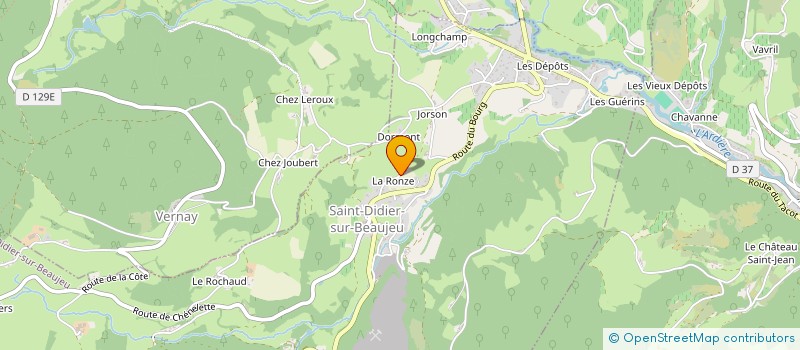 localisation de l'entreprise DES RONZE à REGNIE-DURETTE