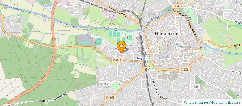 localisation de l'entreprise DES ROSATI  HAGUENAU