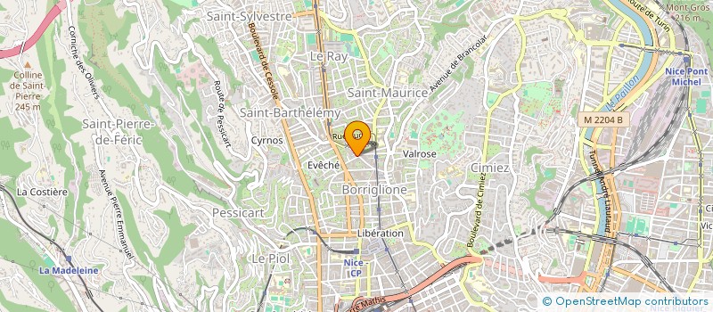 localisation de l'entreprise DES ROSES à NICE