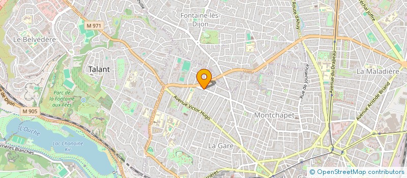 localisation de l'entreprise DES ROSES VERTES à DIJON