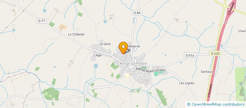 localisation de l'entreprise DES ROSIERS à ARNAC-LA-POSTE