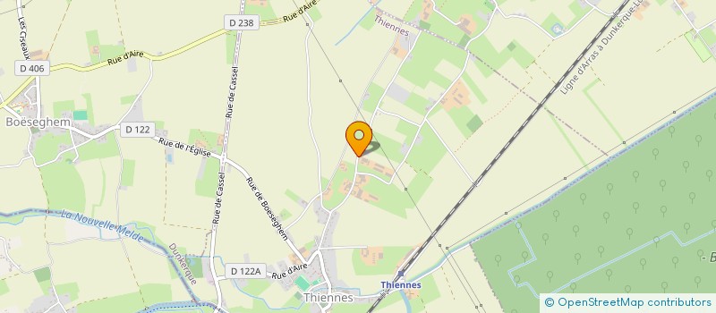 localisation de l'entreprise DES ROSIERS à THIENNES