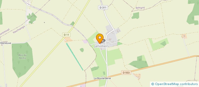 localisation de l'entreprise DES ROSIERS  JANVILLIERS