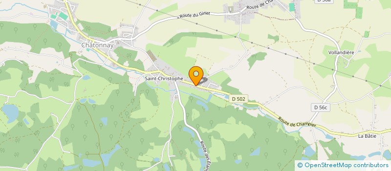 localisation de l'entreprise DES ROSIERS  CHATONNAY