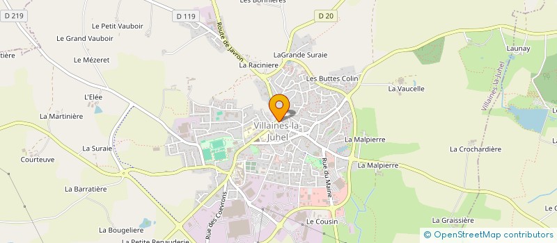 localisation de l'entreprise DES ROSIERS  VILLAINES-LA-JUHEL