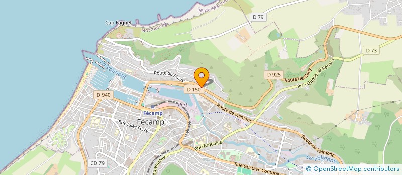 localisation de l'entreprise DES ROSIERS  FECAMP