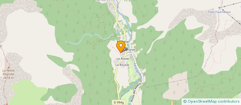 localisation de l'entreprise DES ROSIERS  VAL-DES-PRES