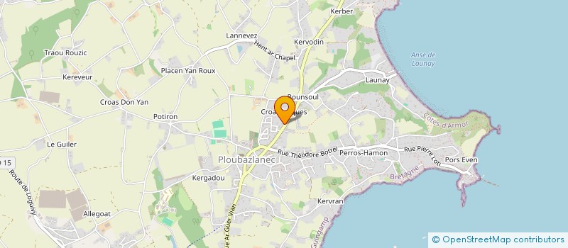 localisation de l'entreprise DES RYTHMES ET DES NOTES  PLOUBAZLANEC