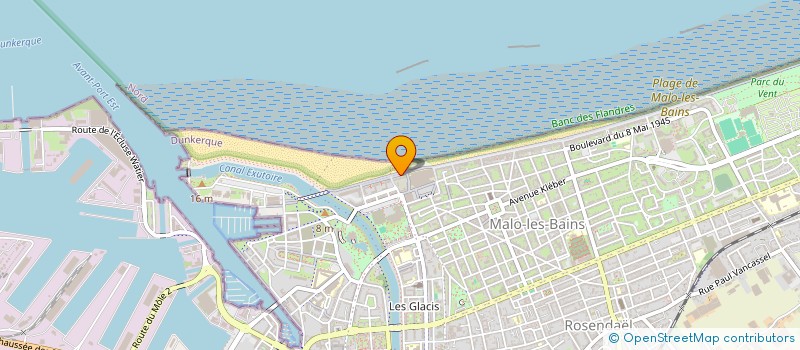 localisation de l'entreprise DES SABLES à DUNKERQUE