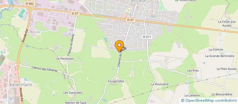 localisation de l'entreprise DES SABLES  BONCHAMP-LES-LAVAL